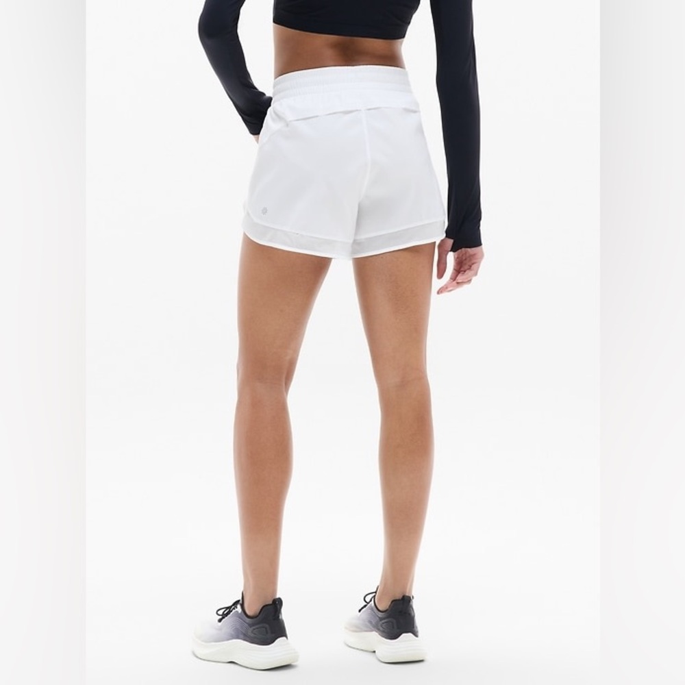 Athleta Mesh Racer Run Mid Rise 4” Short- Small - Picture 2 of 8